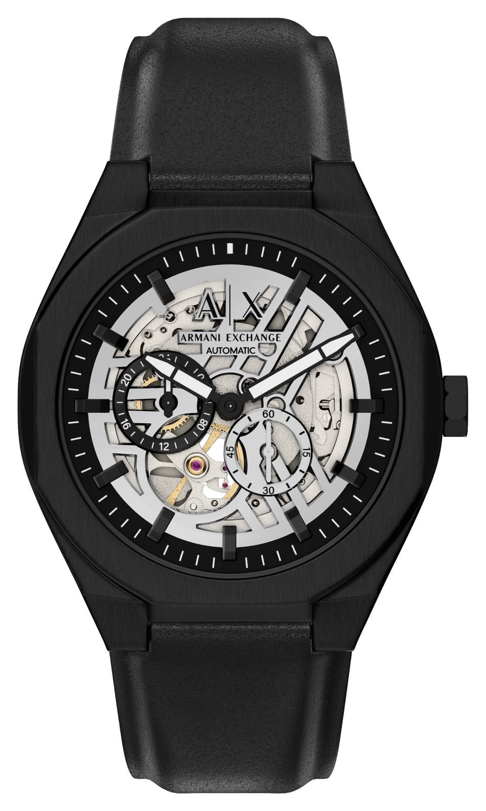 Armani Exchange automatique squelette petite seconde montre
