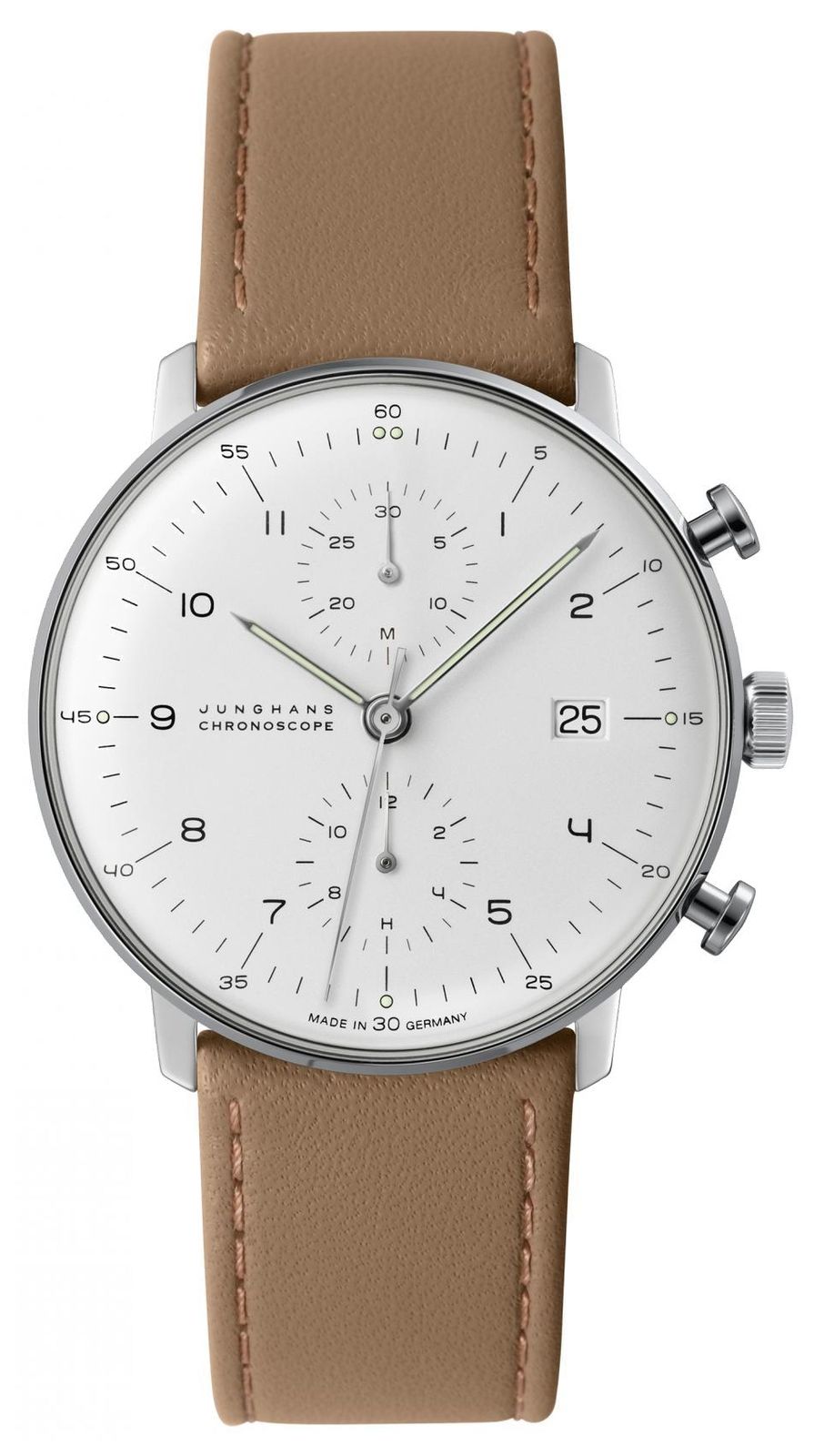 Junghans Heren max bill chronoscoop (40 mm) witte horloge