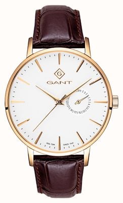 GANT PARK HILL III (41.5mm) White Dial / Brown Leather G105006