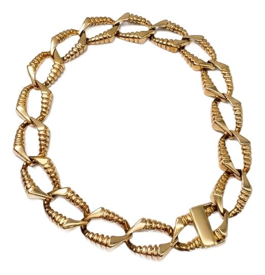 Preowned 9ct Yellow Gold Chain Bracelet J67686 Jewellery