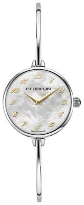 Herbelin Damenarmband (26 mm) mit Perlmuttzifferblatt und Edelstahlarmband 17206B29T