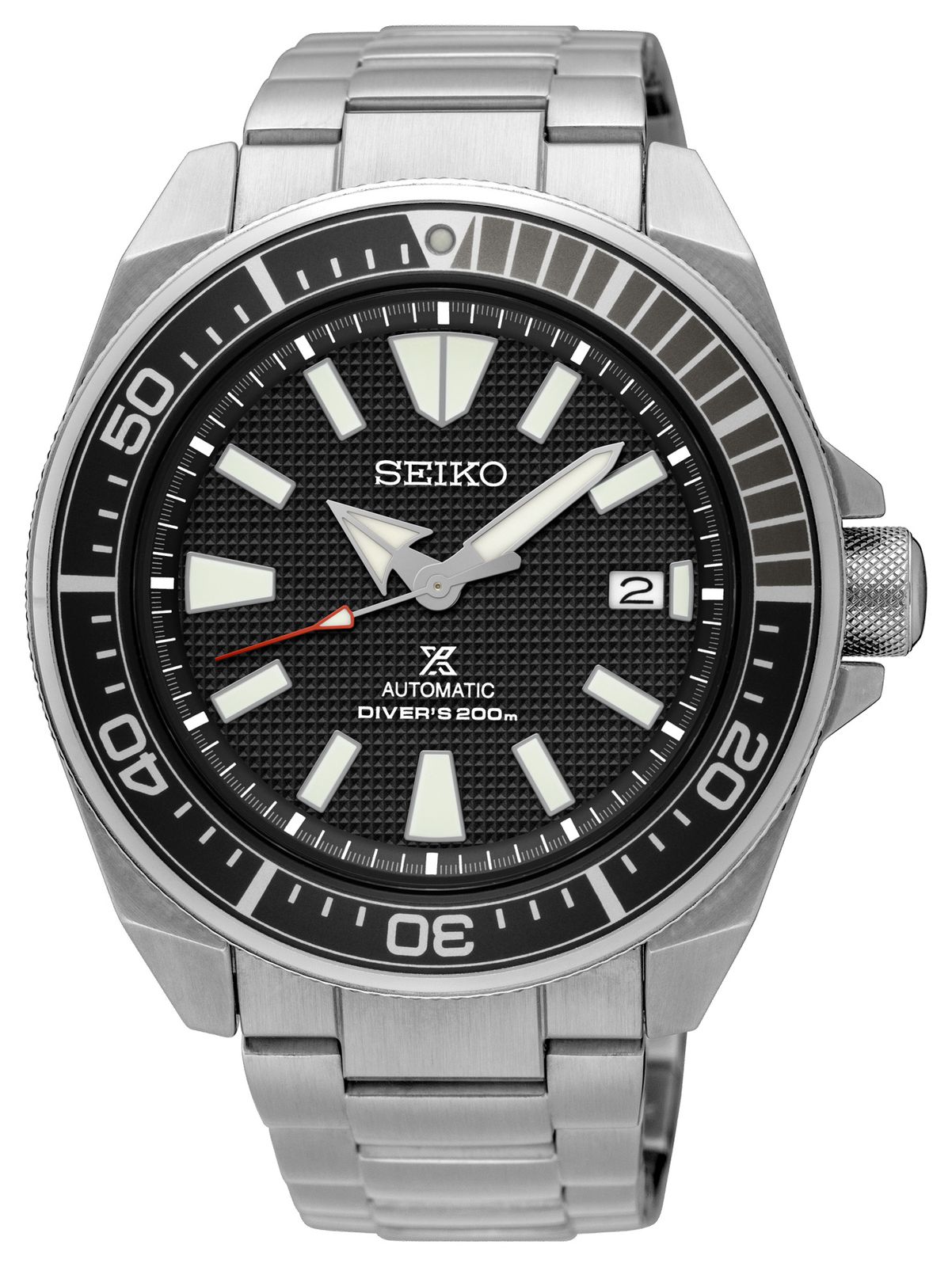 Seiko Prospex Samurai Cadran Ã  motifs Couronne vissÃ©e Inox montre