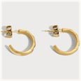 Guess Womens Gold Plated Stainless Steel LES BAGUETTES Earrings UBE06332YG - альтернативный вид 2