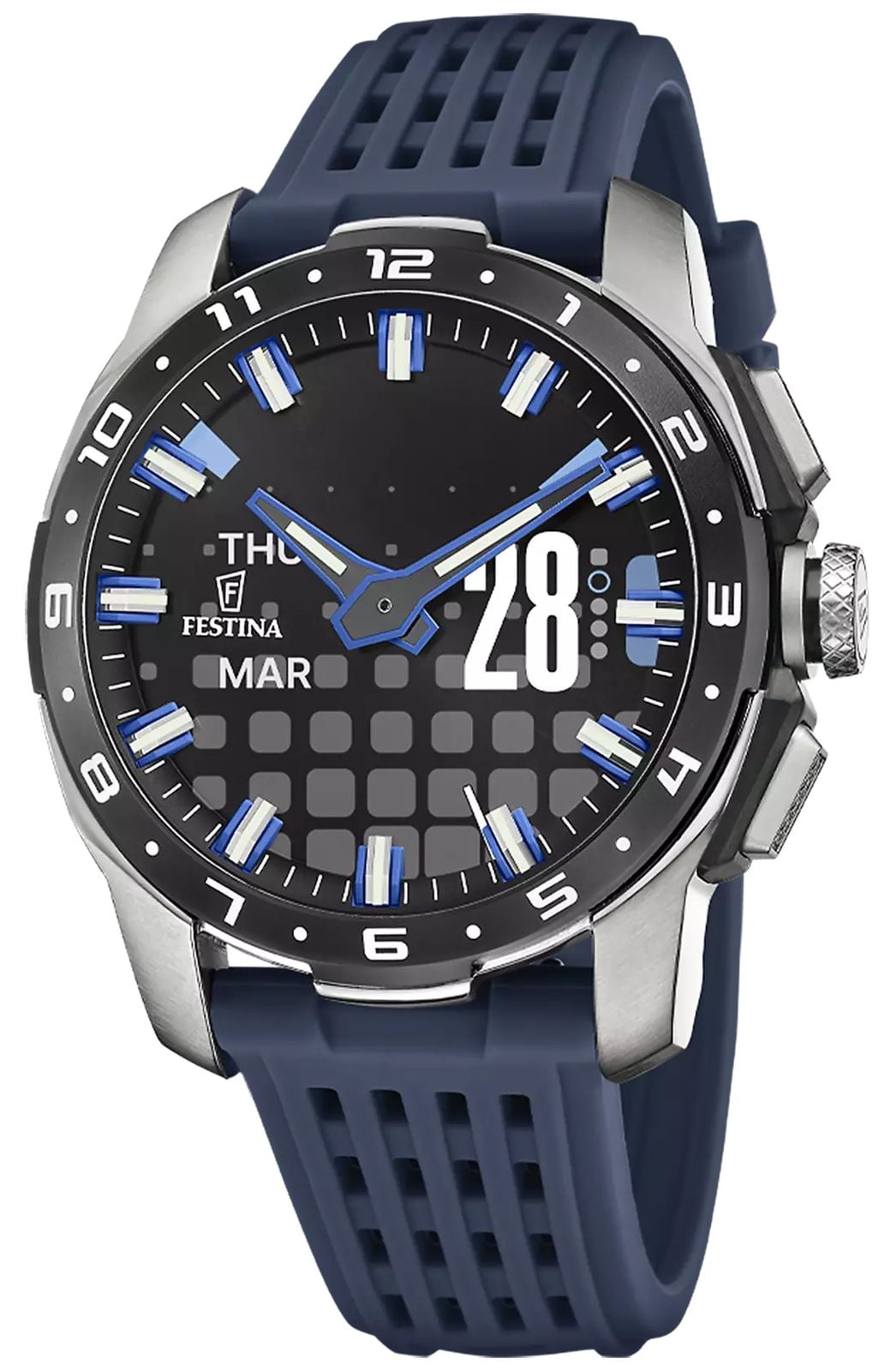 Festina Connected Full D Hybrid Smartwatch 44mm Digital Watch Festina Connected Full D Hybrid Smartwatch 44mm Digital Watch