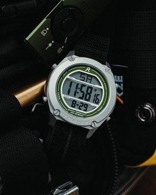 RZE UTD-8000 Multi-Function Project Forest Special Edition (42mm) Positive Display / Black Fabric Strap Watch UTD-8000-PF