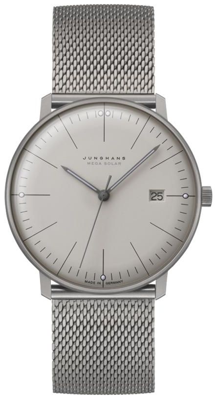 Junghans Max Bill MEGA Solar Sapphire Glass | Titanium Strap Watch