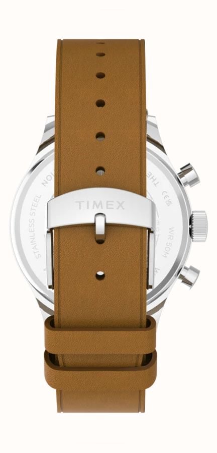 Timex WEEKENDER MAIN LINE 40mm Brown Leather Strap Watch TW2Y85000 - vista alternativa 2