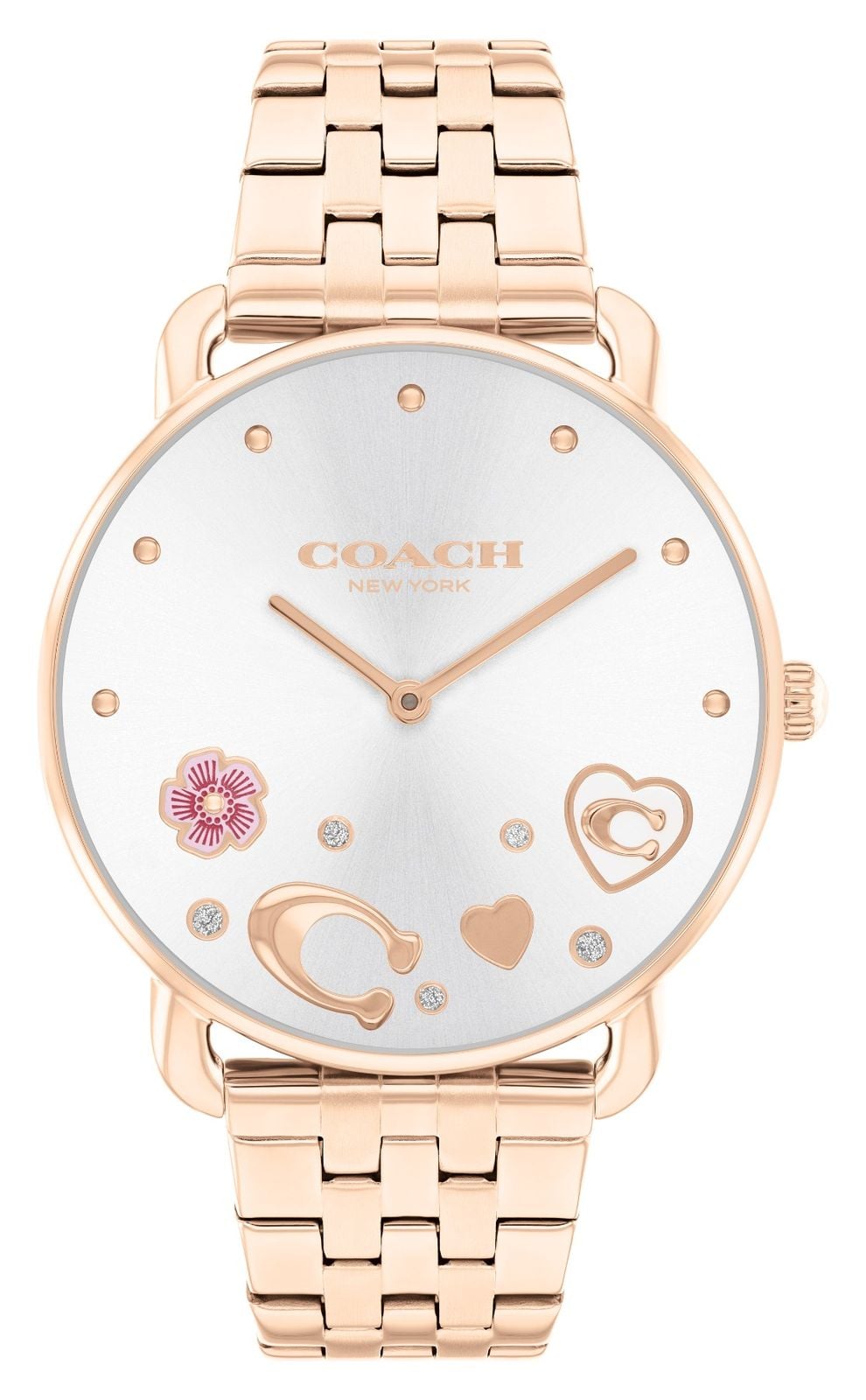 Coach Elliot pour femme cadran argent / bracelet en montre