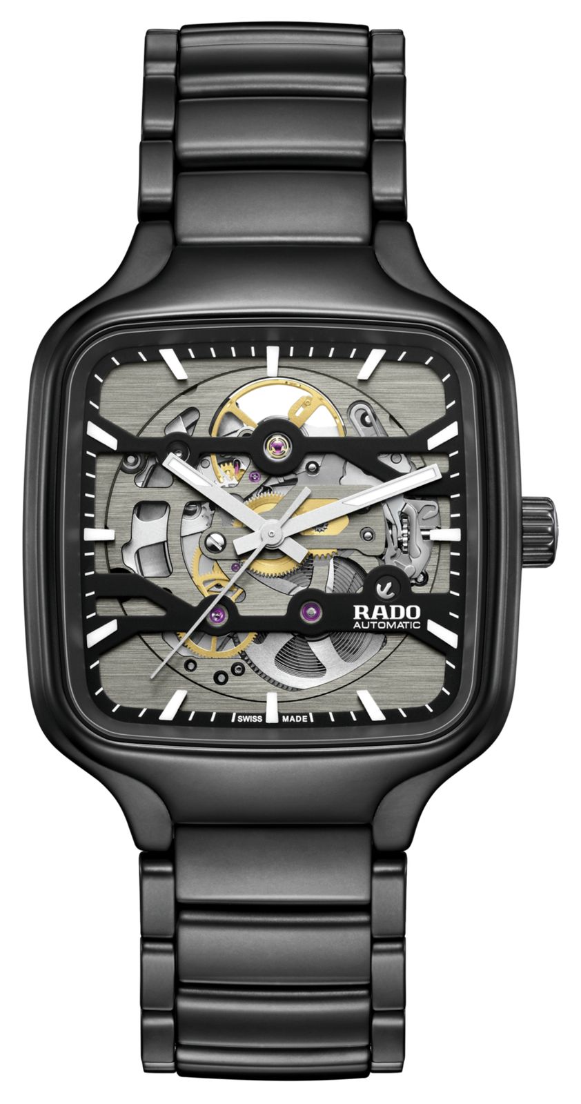 RADO VÃ©ritable squelette carrÃ© automatique (38 mm) cadran montre