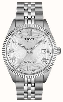 Tissot Ballade Automatik Chronometer (39mm) silbernes Zifferblatt / Edelstahlarmband T1564081103300