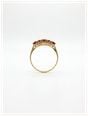 James Moore & Co Pre-Owned 7 Garnet Stone 18ct Yellow Gold Half Hoop Ring J74261 - alternate view 3