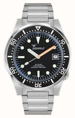 Squale 1521 Classic COSC (42mm) Black Dial / Stainless Steel Bracelet 1521COSCL.SQ20B