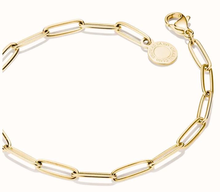 Thomas Sabo THOMAS SABO Charm Club Paperclip – Original Yellow Gold Charm Bracelet (17 cm) X0286-S02-39-L17 - 备用视图 2