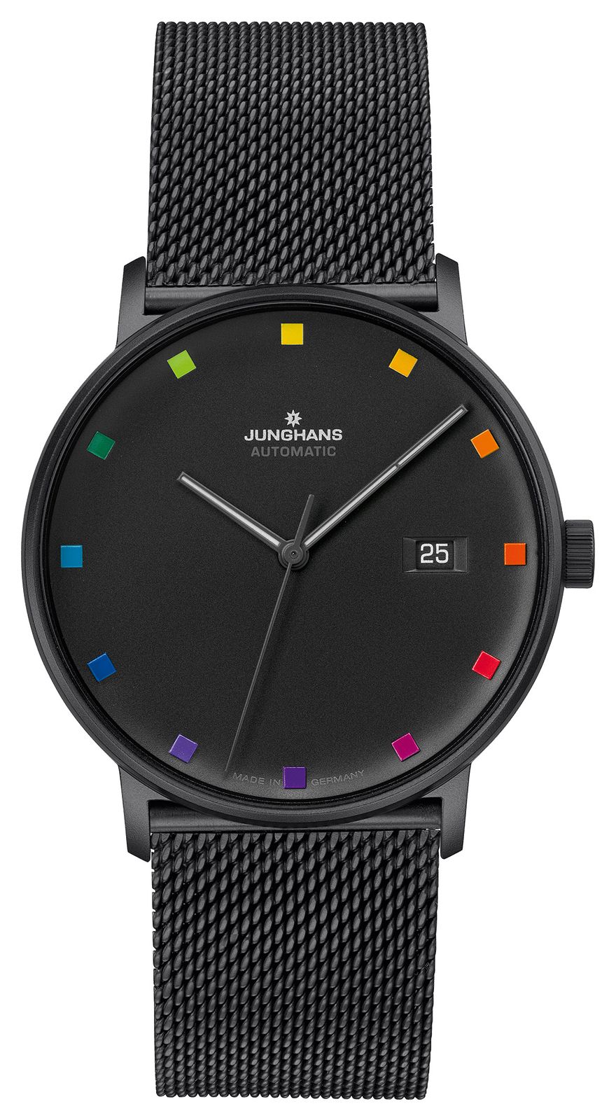 Junghans FORM A Bauhaus Limited Edition (39.3mm) Black Dial Watch