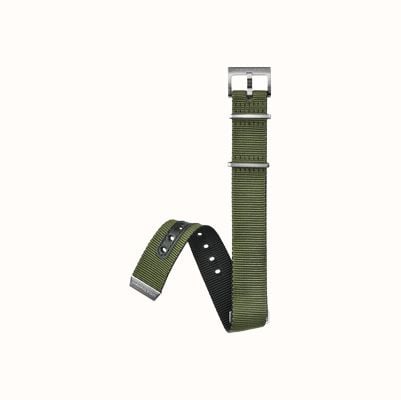 Hamilton Straps Armband-Set NATO schwarz/grün-20/20 für Khaki-Taucheruhr H6008231081