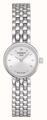 Tissot Mooie roestvrijstalen armband voor dames, vergulde zilveren wijzerplaat T0580091103100