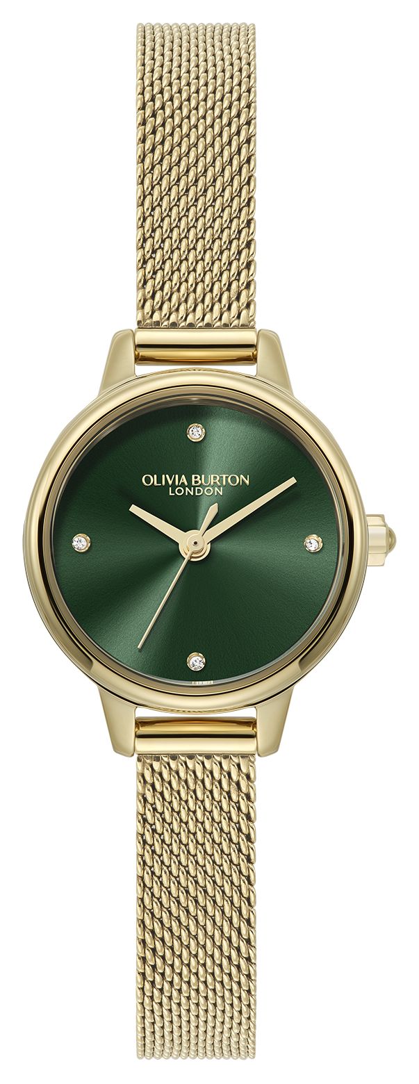 Olivia Burton Mini classique (23 mm) cadran vert / bracelet montre