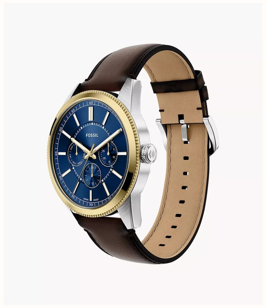 Fossil Pearson 42 mm Multifunction Brown Leather FS6195 - widok alternatywny 5