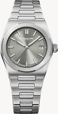 Raymond Weil A.r.t. date automatic (38mm) セージグレー サンレイブラッシュ仕上げ文字盤 / ステンレススチール ブレスレット 1000-ST-52001