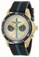 Aston Martin Thrill CLP Quartz Chronograph (45mm) Champagne Dial / Black & Podium Green Flex Strap MTRL1F601 - vista alternativa 2
