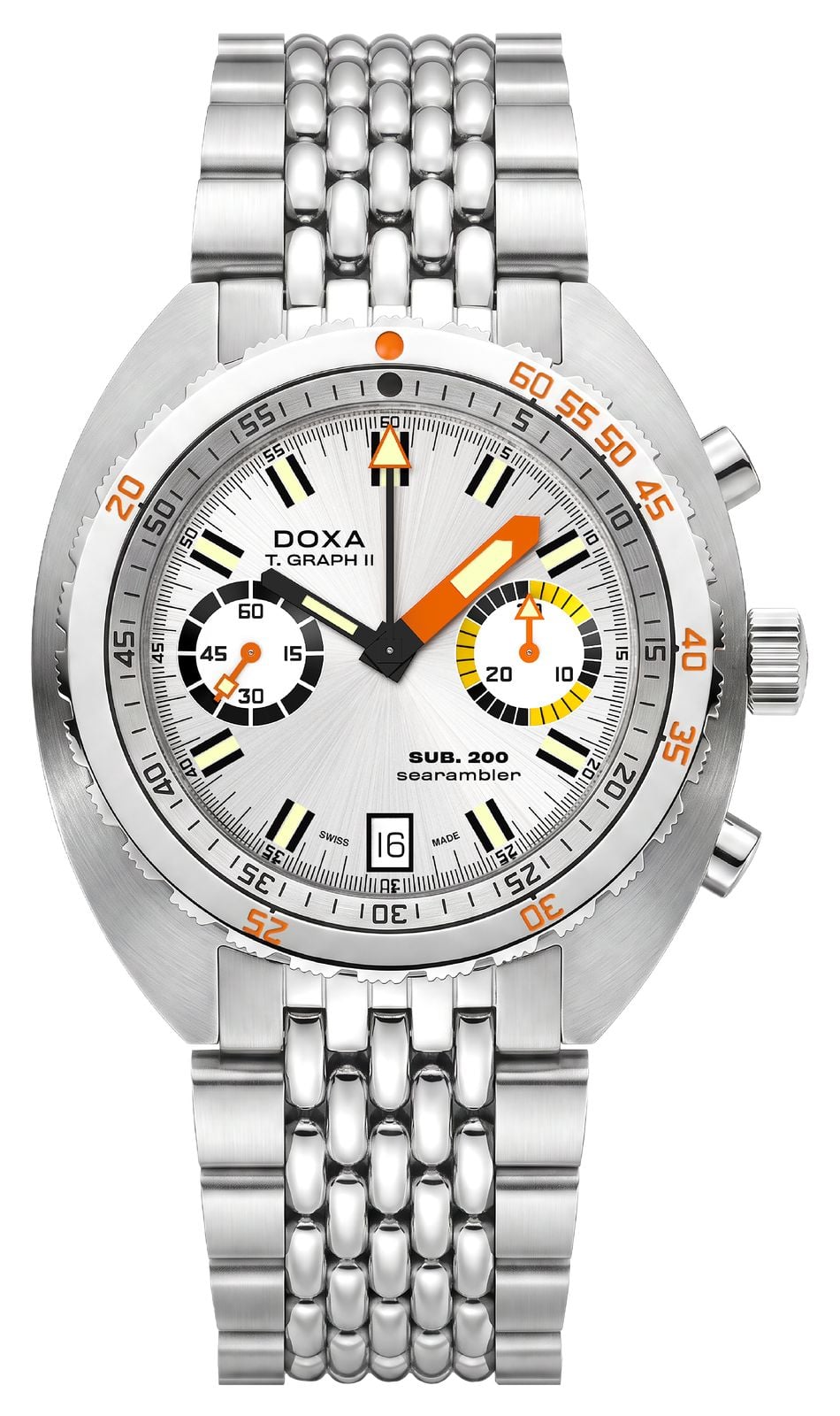 DOXA Sub 200 t.graph ii searambler (42 mm) cadran argentÃ© montre