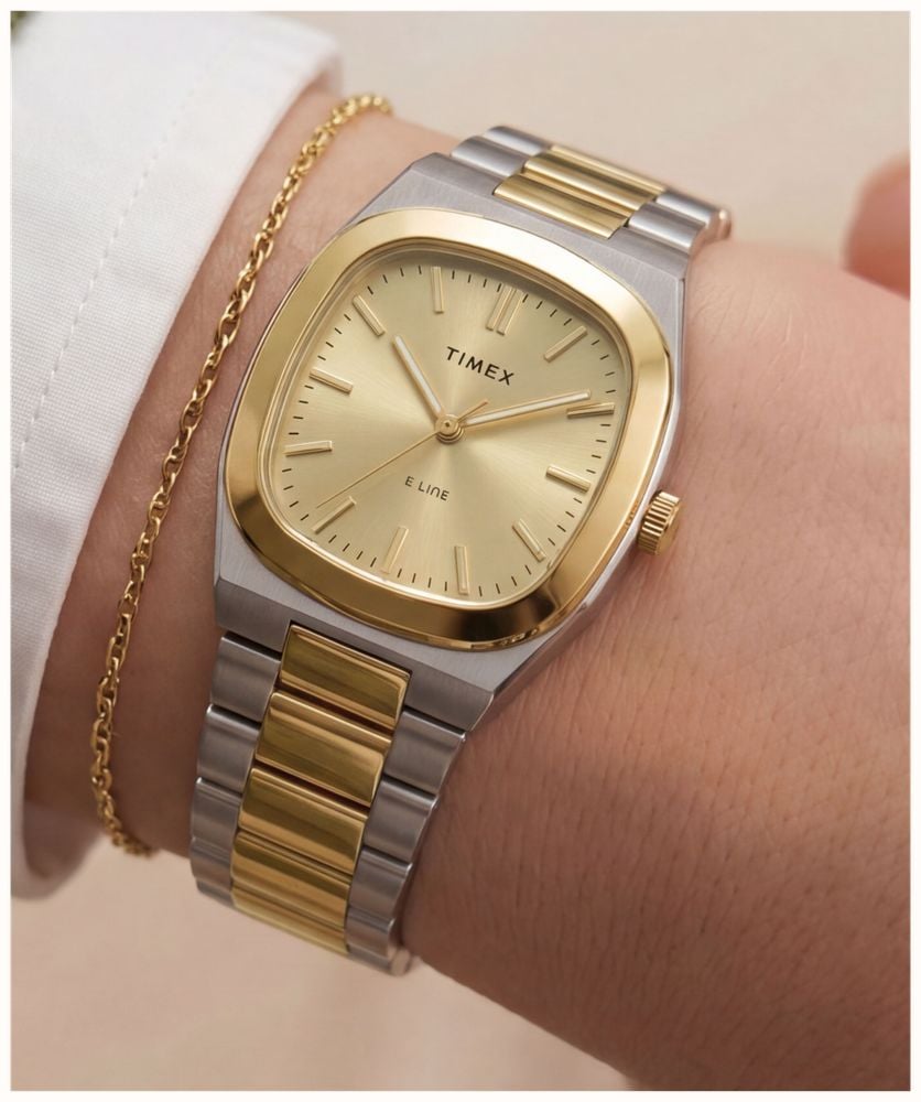 Timex Timex Quartz E Line 30mm Two-Tone Stainless Steel Bracelet TW6A00800 - alternative Ansicht 6