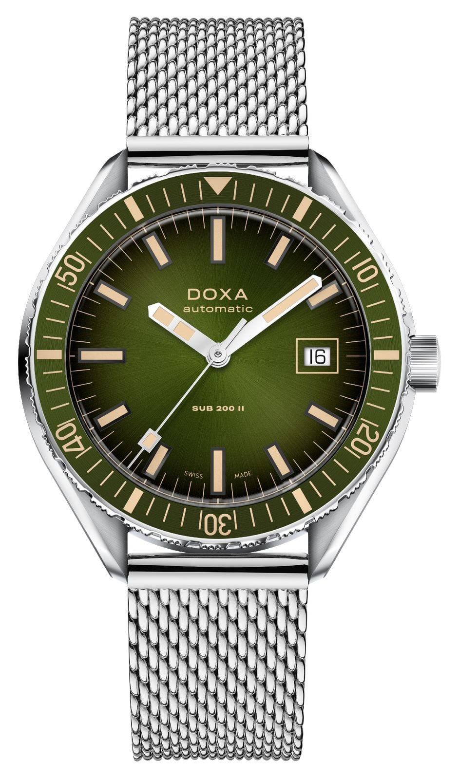 DOXA Sub 200 II Sea Emerald (44 mm) cadran vert soleillÃ© / montre
