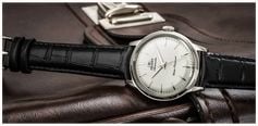 Orient Men's White Dial Automatic Black Leather Strap RA-BB0103S30B - vista alternativa 5