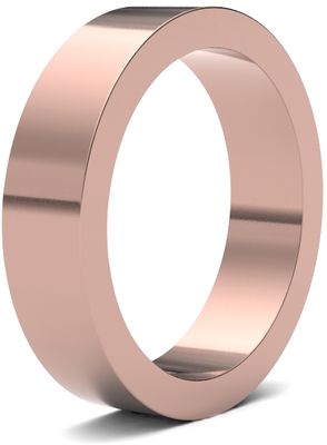 James Moore Wedding Ring  | 18ct Rose Gold | 5mm | Heavy | Size Flat | AG_5GHF-18R AG_5GHF-18R