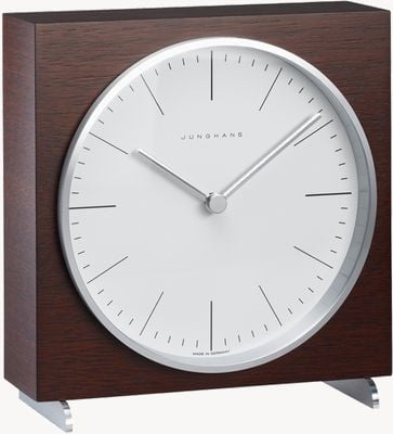 Junghans Reloj de mesa de cuarzo Max Bill marrón 363/2211.00
