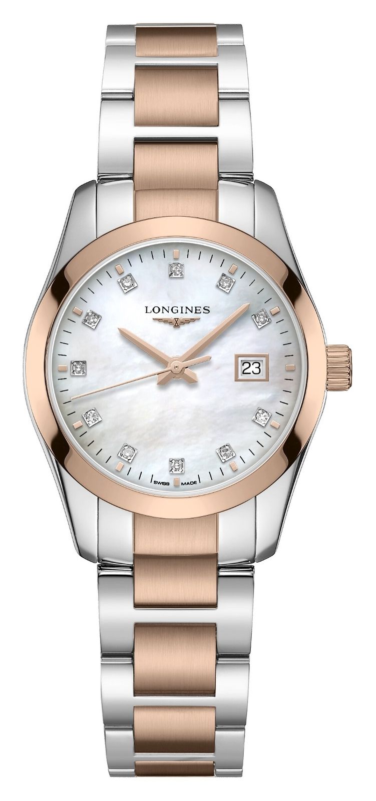LONGINES Conquest classic (29,5 mm) cadran nacre / bracelet montre