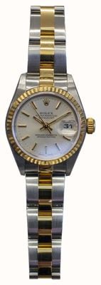 Pre-owned Rolex Datejust 26mm - White Dial / Two-Tone - REF. 79173 J63320