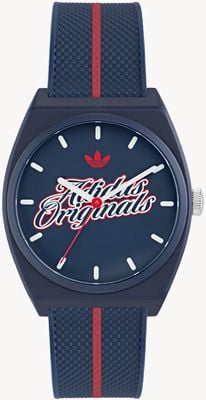 Adidas プロジェクト2（38mm）ダークブルー文字盤/ダークブルーラバーストラップ AOST26030