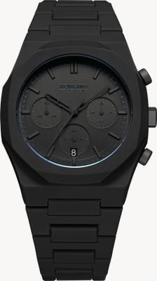 D1 Milano Polychrono Project: Shadow (40.5mm) Matte Black Dial / Black Polycarbonate Strap PHBJSH