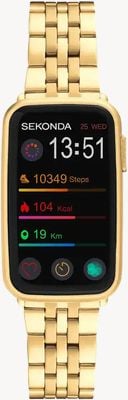 Sekonda Track Smartwatch (26mm) Digital Display / Gold-Tone Alloy Bracelet 30364