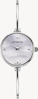 Herbelin Fil Damen-Perlmutt-Zifferblatt Edelstahlarmband 17206B19
