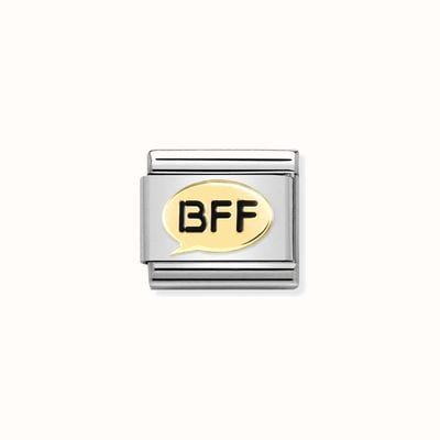 Nomination Composable Classic SYMBOLS Steel Enamel And 18k Gold Cartoon BFF 030272/58