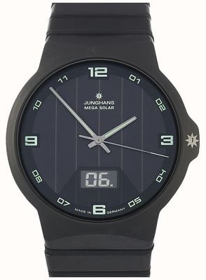 Junghans Force Mega Solar | Black Ceramic Strap | 18/1436.44