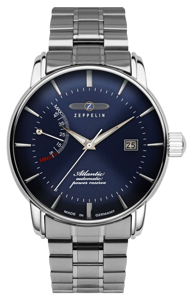 Zeppelin Atlantic automatique (41 mm) cadran bleu / bracelet montre