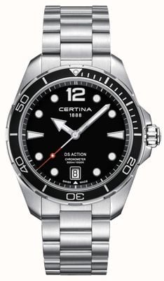 Certina Hommes | action ds | chronomètre | acier inoxydable C0324511105700