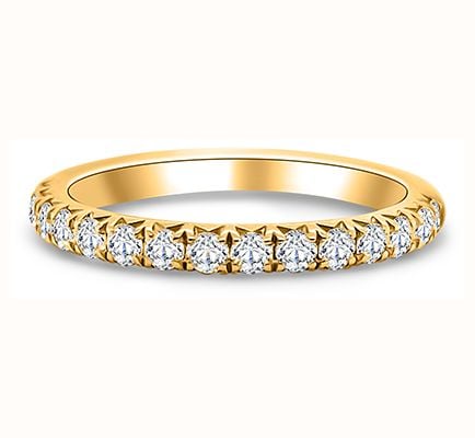 9ct Yellow Gold .50ct H SI French Pave Diamond Eternity Ring 50% / SIZE Y HET100162/Y
