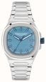 Aston Martin GPQ Icon Quartz (42mm) Light Blue Dial / Stainless Steel Bracelet MTIG2S605