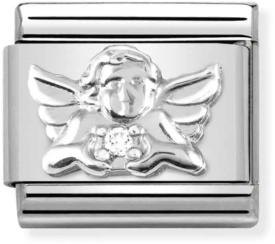 Nomination Classic Angel Sterling Silver & Steel Charm 330311/15