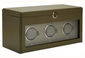 WOLF Earth Triple Watch Winder In Olive 190541 - alternatieve weergave 2