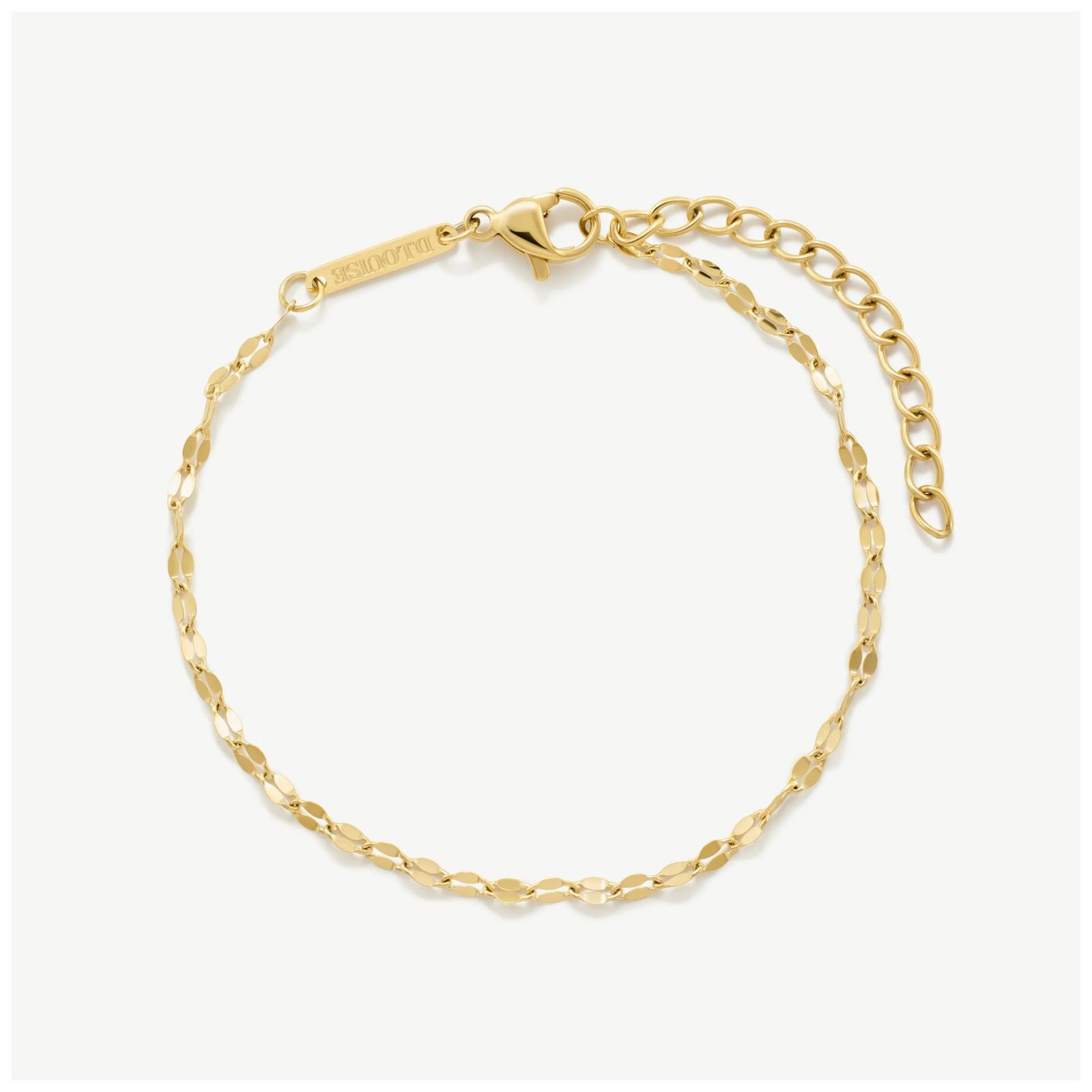 D.LOUISE Gold Tone Single Dainty Bracelet GB-013 Jewellery