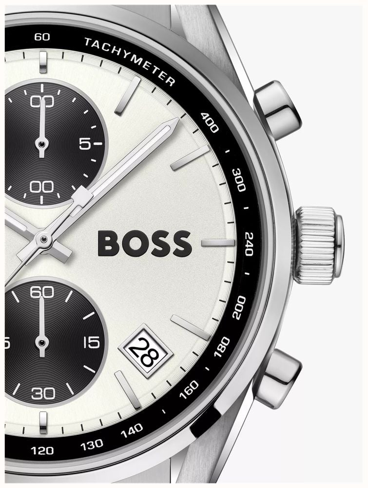 BOSS Men's 38mm Stainless Steel Silver Dial Grand Prix Touring Watch 1514362 - alternative Ansicht 2