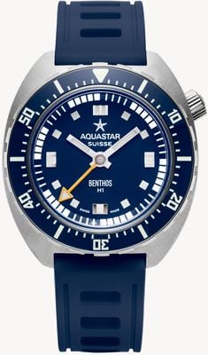 Aquastar Benthos Heritage One Blue Edition (42mm) Blue Dial / Blue ISOfrane Rubber Strap BENTHOS-H1-BLUE