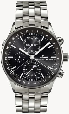 Sinn El reloj del distrito financiero de frankfurt 6012.011 BRACELET ENGLISH CALENDAR