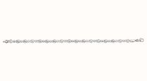 Silver 925 Small Celtic Link Fancy Bracelet G2634