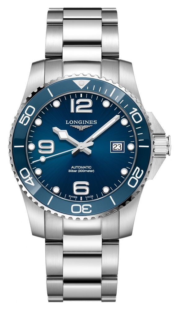 LONGINES HydroConquest Automatic 41mm Blue Dial Stainless Steel Bracelet L37814966 James Moore Co. Jewellers of Distinction Since 1997 in Kenilworth Warwickshire